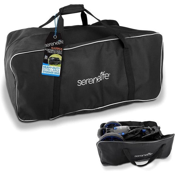 Serenelife Portable Golf Trolley Bag - Heavy-duty Extra Large Storage Bag SLGZBGA